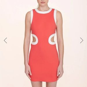 Staud mini dolce dress hibiscus
